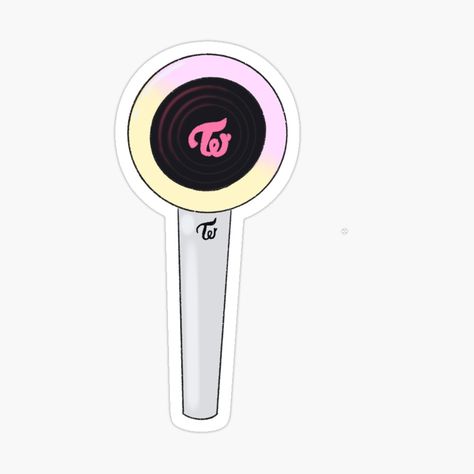 Get my art printed on awesome products. Support me at Redbubble #RBandME: https://www.redbubble.com/i/sticker/Twice-Lightstick-by-serendipityarts/52498205.EJUG5?asc=u Lightstick Twice, Kpop Lightsticks, Kpop Lightstick, Kpop Stickers, Pop Stickers, Sunflower Wallpaper, Valentine Photography, Rainbow Stickers, Music Wall