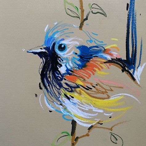 Lines Drawing, Soft Pastel Art, Oil Pastel Paintings, Oil Pastel Art, Oil Pastel Drawings, Bird Drawings, Pastel Drawing, Art Painting Acrylic, Watercolor Bird