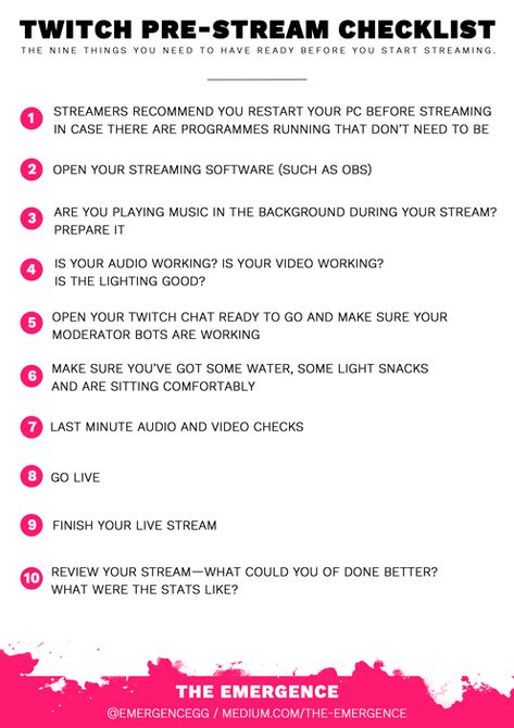 Twitch Checklist, Art Stream Setup, Starting A Twitch Channel, How To Start Twitch Streaming, Twitch Stream Ideas, How To Start Streaming, Twitch Streaming Setup Aesthetic, Twitch Channel Points Ideas, Stream Ideas Twitch