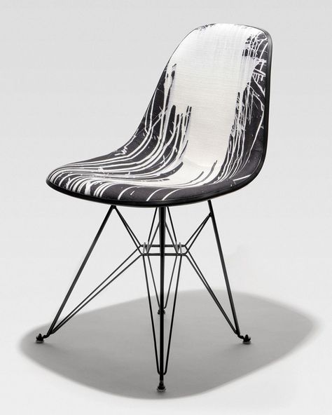 Modernica on Instagram: “Modernica and Krink collaborate again offering a new take on the Case Study Furniture® Fiberglass Upholstered Shell Chair. The chair…” Fiberglass Mold, Store Design Boutique, Easy Backdrops, Study Furniture, Shell Chair, Art Chair, The Chair, Furniture Restoration, Dream Rooms