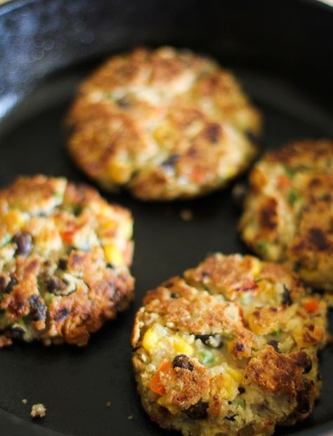 Southwest Veggie Burgers with Black Bean and Corn Salsa Veggie Burger Recipe Black Bean, Garden Burger, Vegetarian Burger Recipe, Black Bean And Corn Salsa, Vegetable Burger, Black Bean And Corn, Veggie Burgers Recipe, Vegetarian Burger, Corn Salsa