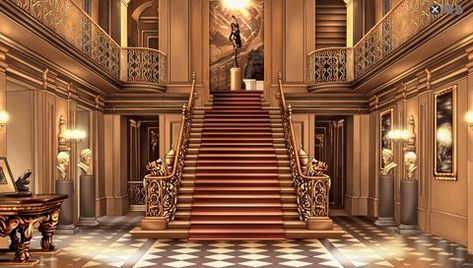 Boarding School Aesthetic, Gacha Background, Gothic Interior, Entrance Way, Entrance Ways, Interior Inspo, Entrance, Stairs, Home Decor