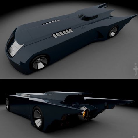 Batman: The Animated Series Batmobile by Jay Machado Batman The Animated Series Batmobile, Batmobile Animated Series, The Batmobile, Batman Animated, Batman Concept, Batman Batmobile, Fantasy Cars, Movie Cars, Tv Cars