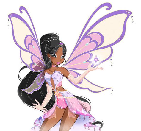 Winx Enchantix, Winx Club Characters, Fairy Oc, Winx Fanart, Fairy Of Nature, Disney Princess Cartoons, Winx Club Oc, Black Fairy, Fairy Artwork