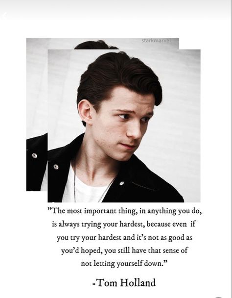 Holland Quotes, Acting Quotes, Avengers Quotes, Actor Quotes, Tom Holland Imagines, Tom Holland Peter Parker, Marvel Quotes, Tom Holland Spiderman, Mood Wallpaper