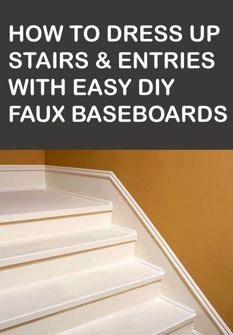 Trim Molding Ideas, Stair Moulding, Staircase Molding, Diy Baseboards, Stairs Skirting, Redo Stairs, Stairs Trim, Up Stairs, Baseboard Trim