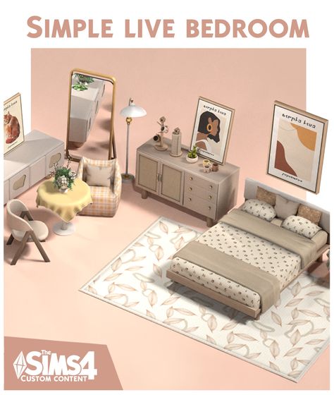 Sims 4 Pack, The Sims 4 Pack, Sims 4 Beds, Mods Sims 4, Modern Urban Style, Los Sims 4, Sims 4 Tsr, Mod Furniture, Muebles Sims 4 Cc