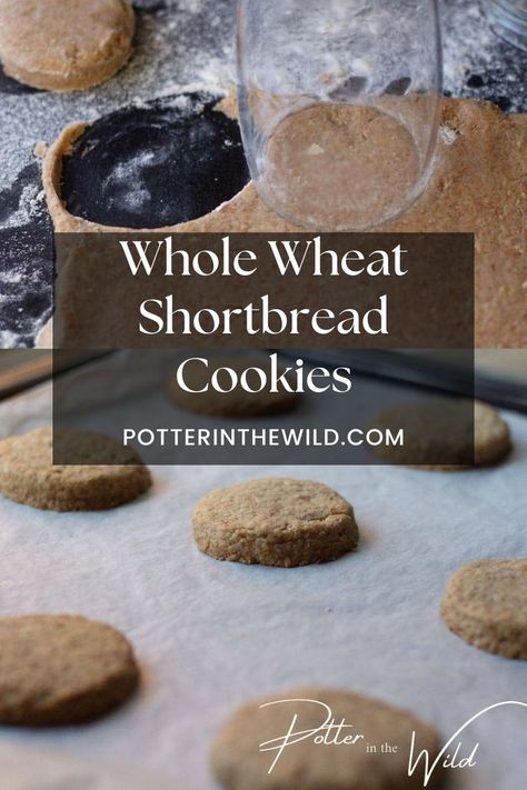 These crumbly, buttery Whole Wheat Shortbread Cookies simply melt in your mouth! Enjoy the classic taste of shortbread with real butter and the added goodness of whole-wheat flour! They are only made with three ingredients and have option add-ins such as vanilla and salt. They are easy to make and a quick and wholesome treat to give to your kids. Wheat Flour Cookies, Whole Wheat Cookies, Shortbread Cookies Easy, Wheat Recipes, No Flour Cookies, Whole Wheat Flour, Melt In Your Mouth, Vegan Options, Shortbread Cookies