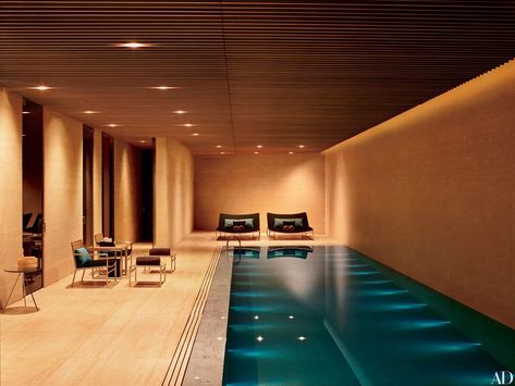 Underground Swimming Pool, Underground Pool, Indoor Pool House, Hotel Room Interior, Home Spa Room, Swimming Photos, Hampton Home, Indoor Pool Design, Log Home Living