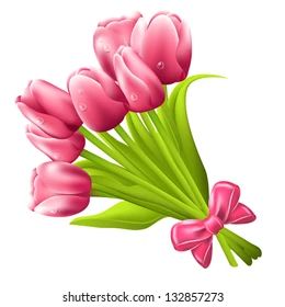 Tulip Bunch, Travel Journal Scrapbook, Mother Tattoos, Flower Branch, Bunch Of Flowers, Flower Images, Flower Prints, Flowers Bouquet, Vector Art