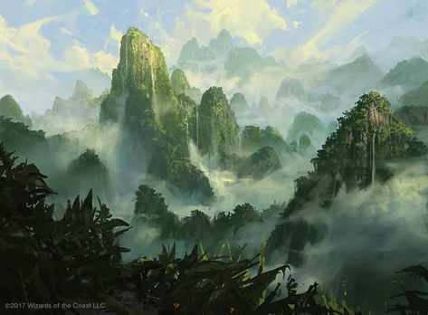 Unclaimed Territory by Dimitar Jungle Art, Landscape Concept, Fantasy City, Fantasy Setting, Fantasy Places, Landscape Scenery, Fantasy Art Landscapes, Fantasy Aesthetic, Fantasy Concept Art