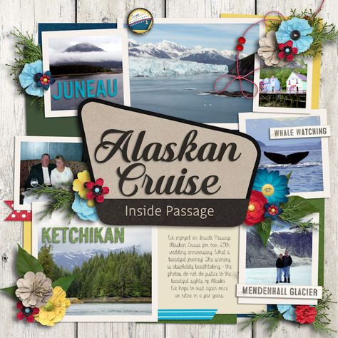 Sweet Shoppe Designs: Cruise-Alaska by Melissa Bennett and Brook's Templates - Singleton 85 - Forest Trails by Brook Magee Alaska Cruise Scrapbook Ideas, Alaskan Cruise Scrapbook Layouts, Alaska Cruise Scrapbook Layouts, Alaska Scrapbook Layouts Alaskan Cruise, Alaska Scrapbook Layouts, Scrapbooking Alaska, Cruise Journal, Alaska Scrapbook, Scrapbooking Vacation