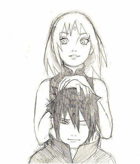 Sasuke and Sakura Sasuke Drawing, Anime Sasuke, Comic Naruto, Sasuke Sakura Sarada, Naruto Couples, Sasuke Sakura, Sakura Uchiha, Sarada Uchiha, Sakura And Sasuke