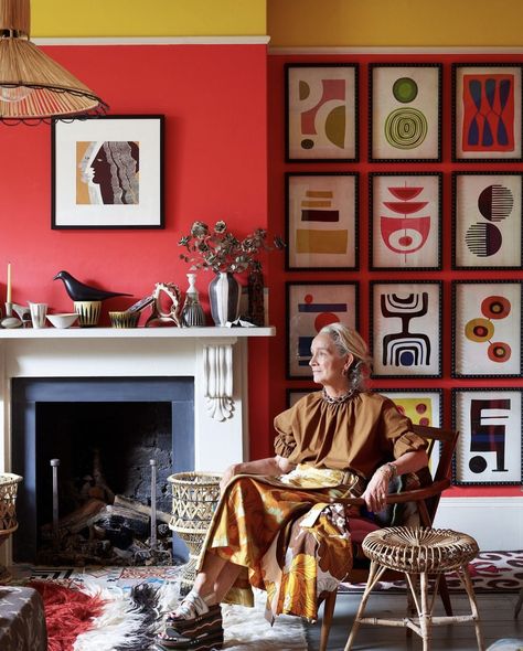 Lucinda Chambers, Victorian Quilts, Moroccan Chandelier, Houses In France, Vintage Cake Stands, Green Plates, Antique Beds, Black And White Tiles, Striped Cushions