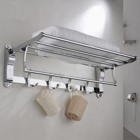 towel racks for bathroom - Yahoo Image Search Results Towel Hanger Ideas Bathroom, Towel Hanger Ideas, Chrome Shelving, Cheap Bathroom Storage, Small Bathroom Storage Ideas, Tiny Bathroom Storage, Diy Towel Rack, Bathroom Storage Ideas, Bathroom Towel Storage