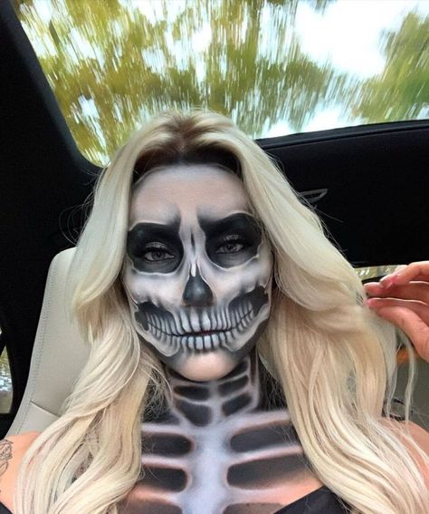 Pretty Halloween Makeup Looks, Pretty Halloween Makeup, Creative Halloween Makeup, Undertale Cosplay, Creepy Halloween Makeup, Cute Halloween Makeup, Halloween Makeup Diy, Skeleton Makeup, Halloween Makeup Pretty