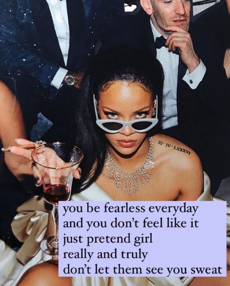 Mood Rihanna Pretend, Rihanna Tweets, Alter Ego Aesthetic, Rihanna Tweet, Sweat Quotes, Health Encouragement, 2024 Manifestations, Powerful Feminine, Rihanna Love