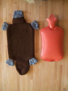 Platypus hot water bottle cover