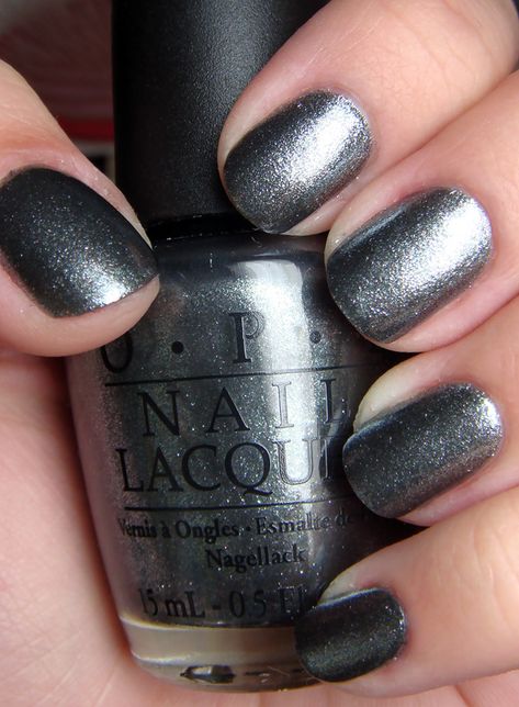 OPI Lucerne-tainly Look Marvelous. I have this color in Carbonite by Revlon and it's my go-to nail color. True silvers, without blue or purple undertones, flatter everyone. Opi Nail Colors, Colorful Nail Art, Colorful Nail, Nail Polish Art, Opi Nail Polish, Opi Nail Lacquer, Get Nails, Nail Polish Collection, Opi Nails