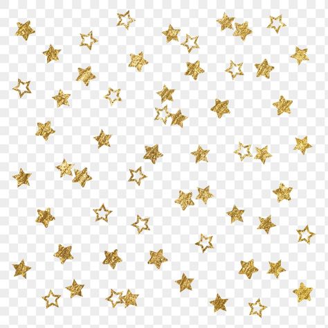 Stars With Transparent Background, Gold Stars Aesthetic, Star Png Aesthetic, Star Sticker Png, Gold Star Png, Stars Transparent Background, Feminist Collage, Editing Pngs, Aesthetic Shape