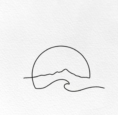 Minimalist Horizontal Tattoo, Water Line Tattoo Ideas, Mens Line Tattoos, Tattoos For Designers, Tiny Water Tattoo, Minimal Tattoo Designs Men, Simple Line Tattoo Men, Mountain Wave Tattoo, Vacation Tattoo Ideas