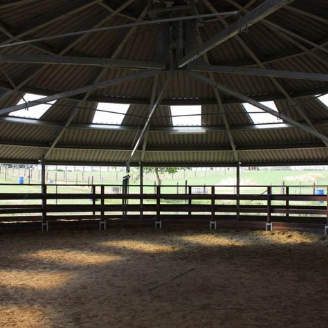 Horse Walker by Horse Walker manufacturer Q-Line | Vitafloor Horse Walker, Equestrian Barns, Horse Exercises, Round Pen, Fencing Material, Equestrian Center, Horse Stables, Building Structure, Irrigation System