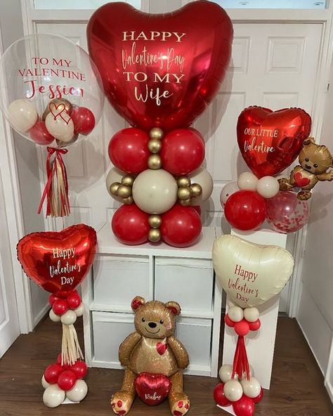 Balloon Design London/Islington on Instagram: "❤️🧸START DROPPING HINTS NOW!!🧸❤️ ❤️Valentines collection 2023 ❤️ Oh it’s special. 🧸❤️ Collection from 11th Feb until 13th. All balloons can be personalised with a message of choice. As with any other booking, your order is only secure once a payment has been received. Please DM to order 📩 #valetinesday #valentines #valentinesballoons #valentineslondon #londonballoons #islingtonballoons #popartevents #balloonsofinstagram #balloonstylist #persona Balloon Arch Birthday Party, Valentines Balloons Decorations, Valentines Balloons Bouquet, Balloon Decoration Ideas, Candy Land Birthday Party, Valentine Bouquet, Valentine's Day Gift Baskets, Valentines Balloons, Valentines Gift Box