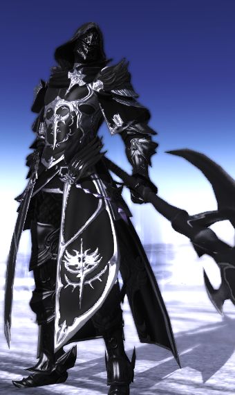 Dark Knight Ffxiv, Form Inspiration, Ffxiv Glamour, Vampire Hunter D, Creatures Art, Angel Warrior, Eorzea Collection, Vampire Hunter, Male Character