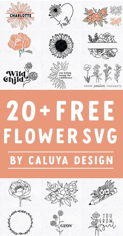 Cricut Vinyl Flower Designs, Peony Svg Free Cricut, Cricut Tee Shirt Designs, Wild Flowers Svg Free, Cricut Vinyl Flowers, Flower Vinyl Designs, Svg Cricut Files, Daisy Sublimation Designs, Circuit Templates Free