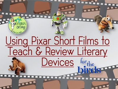 Teaching Story Elements, Classroom English, Teaching Figurative Language, Classe D'art, Pixar Shorts, Arts Classroom, Literature Activities, Middle School Language Arts, Pixar Films