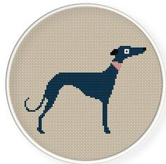 Animal Cross Stitch Patterns, Cross Stitch Animals, Italian Greyhound, Cross Stitch Patterns Free, Modern Cross, Free Cross Stitch, Cross Stitch Art, Whippet, Counted Cross Stitch Patterns