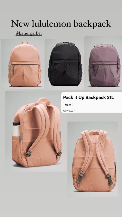 Lululemon Backpack, Lululemon Outfits, Trend 2024, Mini Pouch, Mini Pouches, Bagpack, Gym Wear, School Backpacks, Stylish Outfits