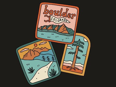 Outdoors Logo Design, National Park Patches, Outdoor Logos, Sticker Design Inspiration, Adventure Design, Patches Fashion, Mountain Designs, Winter Hiking, Typography Tshirt