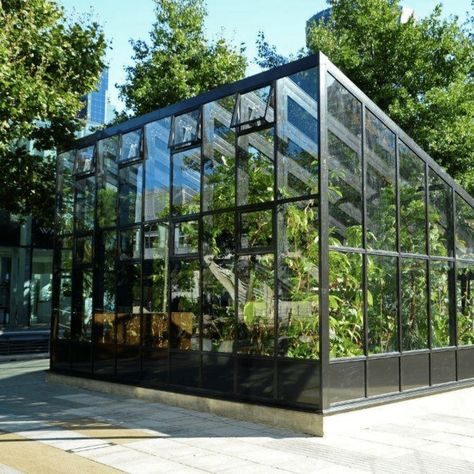 Contemporary designs Contemporary Greenhouses, Modern Greenhouses, Green House Design, Greenhouse Shed, Home Greenhouse, Backyard Greenhouse, Greenhouse Plans, London Skyline, Cold Frame