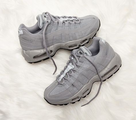 Air Max 95 grey Air Max 95 Grey, Nike 95, Air Max 95, Nike Huarache, Air Max Sneakers, Athleisure, Air Max, Nike Air Max, Nike Air