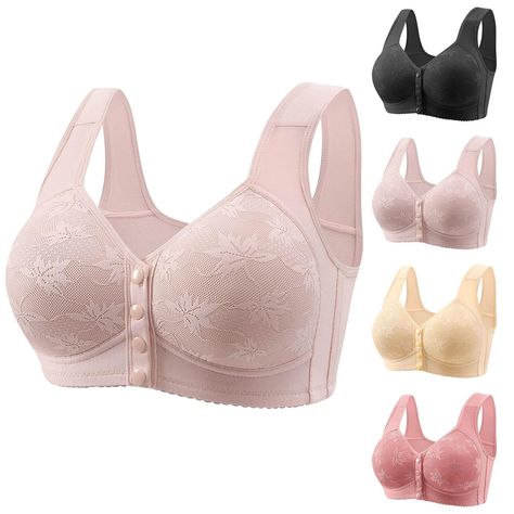 PRICES MAY VARY. 【Daisy Bras for Older Women】Our Breathable Cool Liftup Air Bra is crafted with breathable fabric that keeps you cool and dry, making it perfect for all-day wear. Wireless bras with support and lift,Covers and sustains the natural breast without clutter, without wires, and without disturbing straps. Say goodbye to discomfort caused by sweat and irritation. 【Sports Bras - Womens Bras No Underwire Full Support】Say farewell to traditional underwires that can be restrictive and uncomfortable. Our comfortable bra is wire-free, providing a natural and unrestricted fit that keeps you feeling comfortable all day long. Push up sports bras for women,bras front closure will bring you good support and improve, shape, and support a perfect bra shape. 【Bras for Women No Underwire】The moi Bras For Older Women, Front Closure Bras, Zipper Sports Bra, Push Up Strapless Bra, Cotton Sports Bra, High Support Bra, Cute Sports Bra, Girls Sports Bras