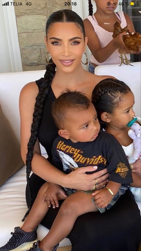 Kim Kardashian Braided Ponytail, Kylie Jenner Braid Ponytail, Kim K Ponytail Hairstyles, Kim Kardashian Ponytail Braid, Kim Kardashian Ponytail, Kim Kardashian Hairstyles, Psalm West, Kim Kardashian Braids, Kardashian Braids