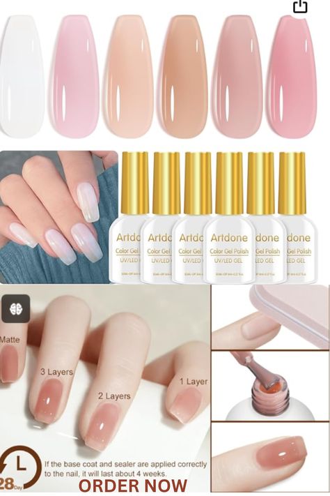 Base Coat, Gel Color, Uv Led, Gel Nail, Gel Nail Polish, Gel Polish, Gel Nails, Nail Polish, How To Apply