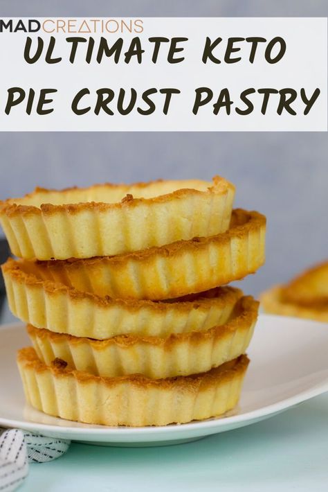 Keto Pie Crust, Keto Pastry, Keto Pie, Shortcrust Pastry Recipes, Gluten Free Pastry, Keto Diet Snacks, Postre Keto, Pie Crusts, Keto Friendly Desserts