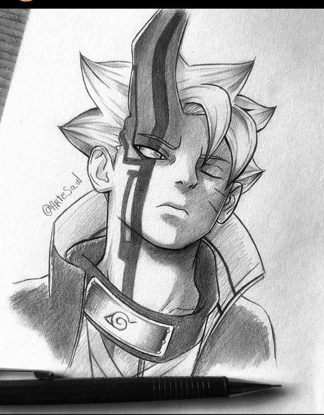 Boruto Drawing Pencil, Boruto Sketch, Sasuke Drawing, Kakashi Drawing, Naruto Episodes, Naruto Sketch Drawing, Naruto Sketch, Best Anime Drawings, Anime Boy Sketch