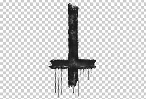 Upside Down Cross Drawing, Tattoo Png For Editing, Inverted Cross Tattoo, Upside Down Cross Tattoo, Png For Editing, Satanic Cross, Pentagram Tattoo, Tattoo Png, Full Hand Tattoo