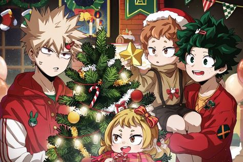 ♡《The big book of BAKUDEKU 2.0》♡ - 🎅🏻🎄 - Page 2 - Wattpad Bkdk Christmas, Mha Ships, Art Twitter, Anime Group, Anime Christmas, My Hero Academia Shouto, Christmas Family Photos, Christmas D, Manga Cute