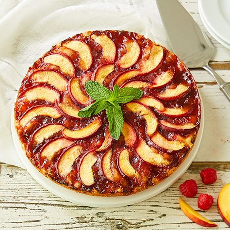 Raspberry Peach Torte - Stonewall Kitchen Peach Torte, Torte Recipe, Stonewall Kitchen, Peach Desserts, Desserts Recipes, Stone Fruit, Decadent Desserts, No Bake Desserts, Just Desserts