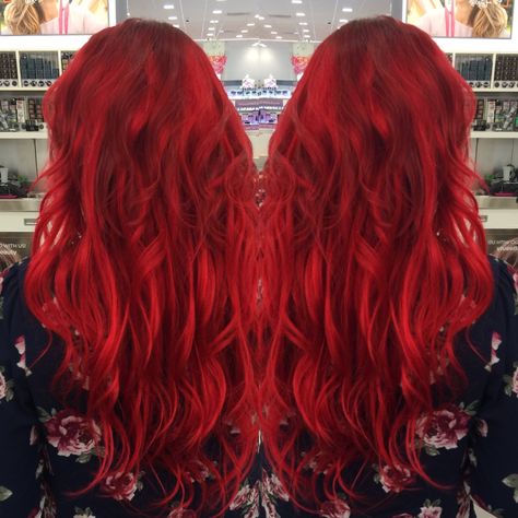 Share Tweet Pin Mail Pravana Vivids Red Hair by Erika Brown The Salon at Ulta Beauty Williamsburg, VA September 24, 2016 ❤️❤️❤️❤️Color of the ... Pravana Scarlette Red, Pravana Red, Ruby Red Hair, Color Blonde Hair, Blonde Hair Dye, Hair Color Products, Dark Red Hair Color, Unicorn Hair Color, Shades Of Red Hair