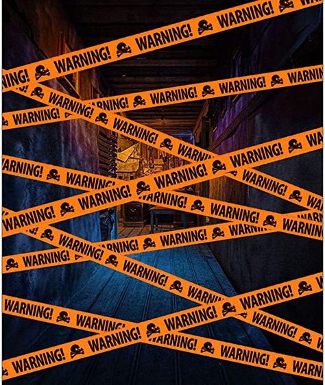 Caution Tape, Scene Aesthetic, Haunted House Props, Zombie Party, Party Outdoor, Halloween Party Supplies, Halloween Party Themes, Zombie Halloween, Halloween Deco