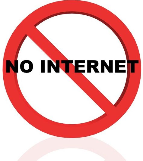 No Internet sign No Internet Connection, No Internet, Internet Connection, Social Services, Health Articles, Internet Connections, The Government, Do You Need, Peace Symbol