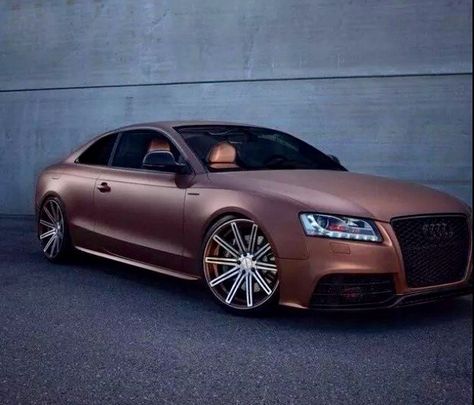 Audi s5 wrapped matte bronze Audi Q5 Wrapped, Bronze Car Wrap, Audi Wrap, Audi Wheels, Audi Wagon, Audi Rs6 Avant, Audi A5 Coupe, A5 Coupe, Audi Tt Rs