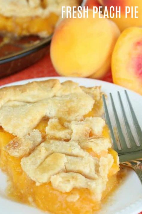 Peach Pie Recipe, Fresh Peach Pie, Peach Pie Recipes, Six Sisters Stuff, Six Sisters, Peach Cobbler Recipe, Fruit Pie, Peach Pie, Peach Recipe