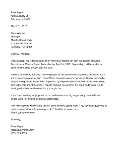 Employee Resignation Letter, Resignation Letter Format, Professional Reference Letter, Letter Of Resignation, Resignation Letter Template, Resignation Template, Short Resignation Letter, Job Resignation Letter, Resignation Letter Sample