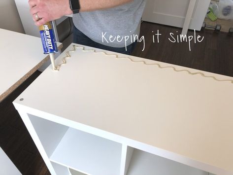 Ikea Cube Desk Hack, Ikea Kallax Kids Desk, Kallax Computer Desk, Cube Storage Desk Hack, Cube Organizer Desk Diy, Ikea Cube Desk, Cube Storage Desk Ideas, Kallax And Alex Desk, Diy Wrap Around Desk